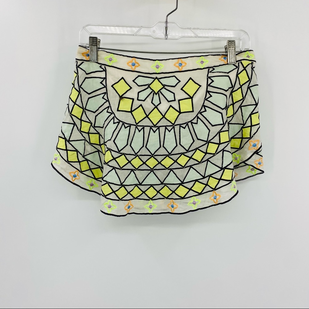 Free People Embroidered tube top Small